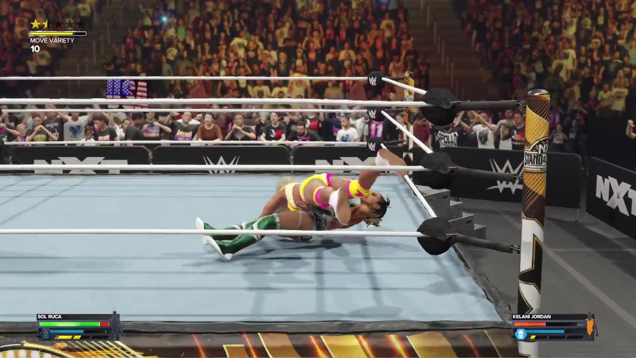 BlackMonkTheGamer - WWE 2K24 - NXT Sol Ruca VS Kelani Jordan