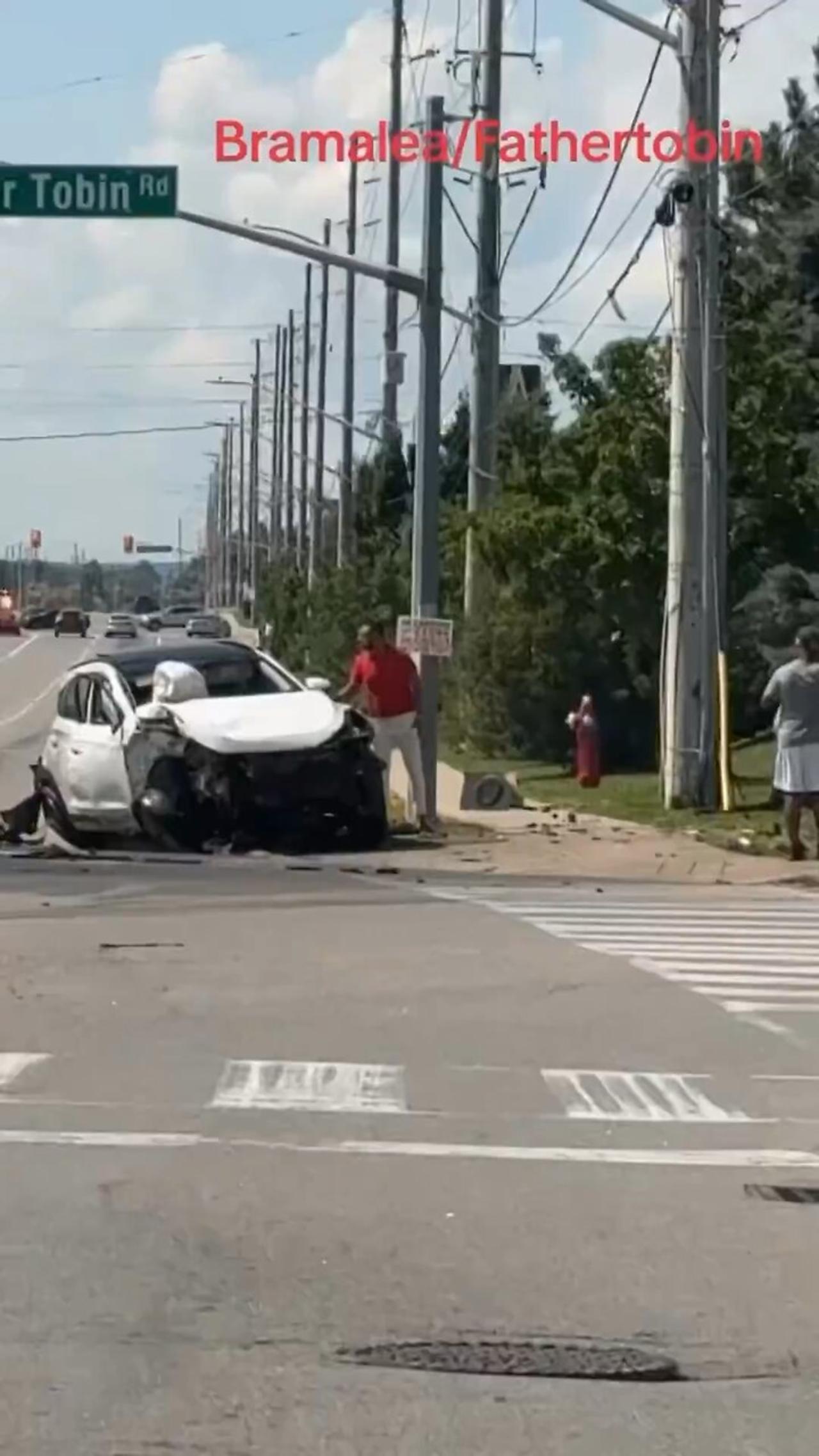 Car Crash In Brampton