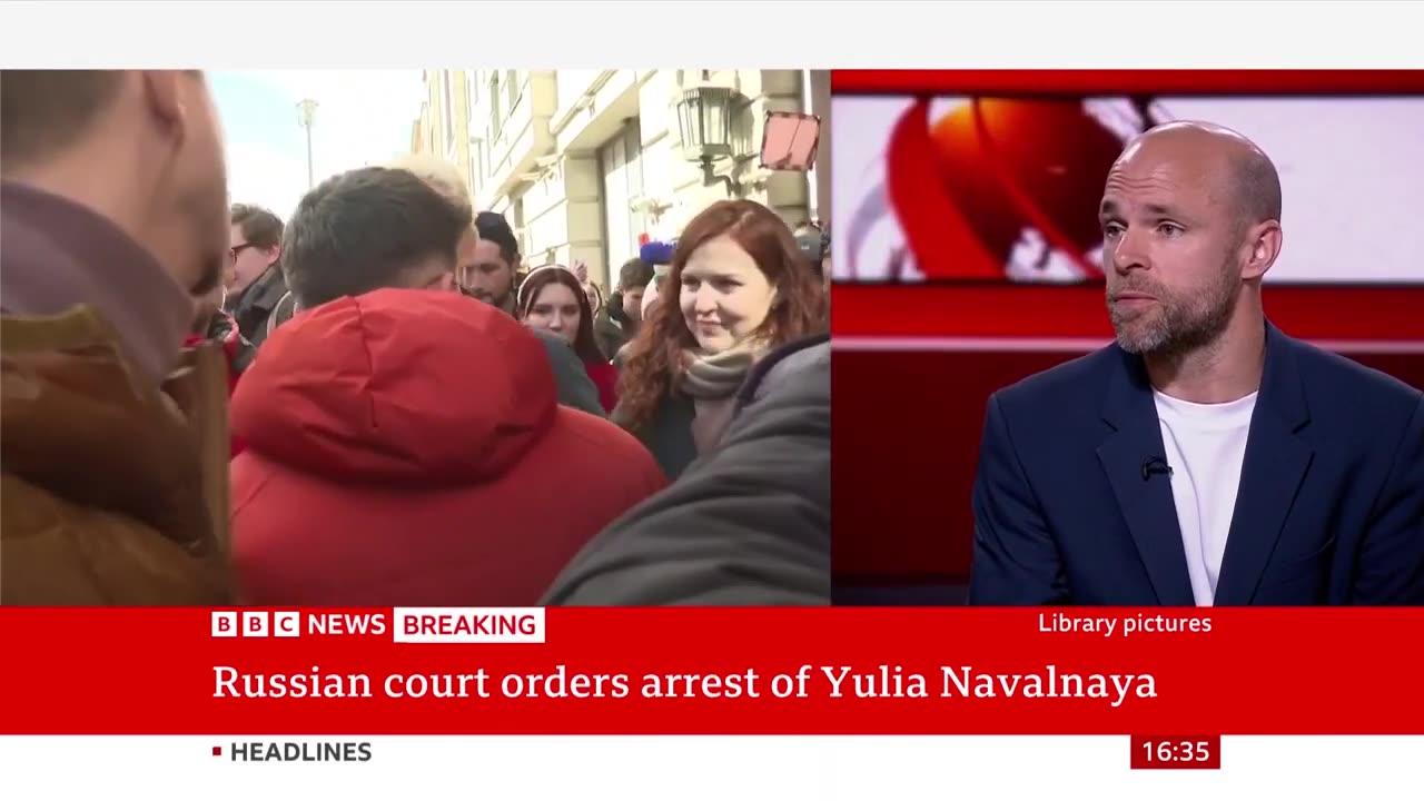 Russian court orders arrest of Alexei Navalnaya's widow Yulia Navalnaya | BBC  News