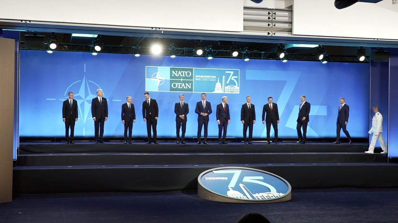 NATO leaders gather for photo ahead of summit