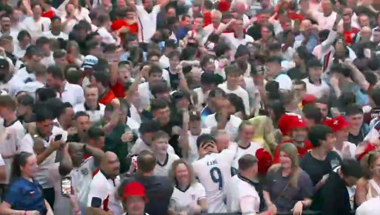 England Fans react to semi-final match against Netherlands