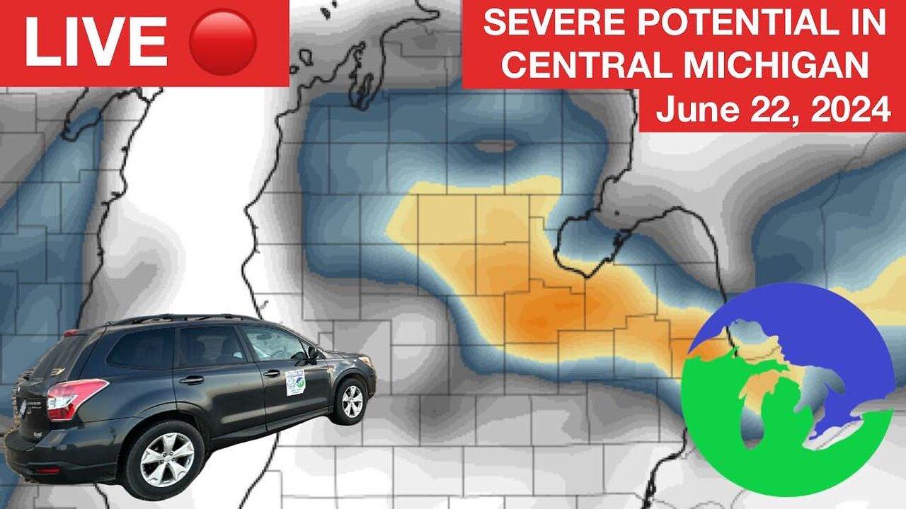 LIVE STORM CHASE in the Great Lakes Region