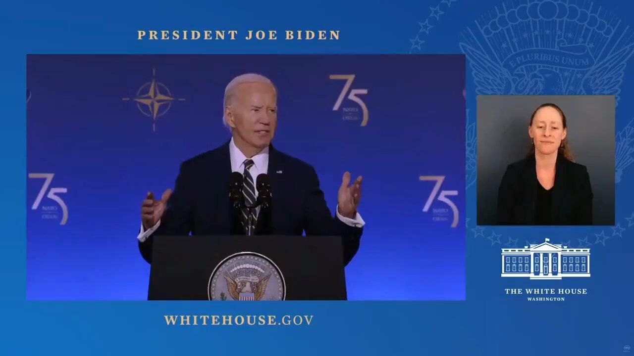 Joe Biden just referred to the Secretary of NATO as an "intellectual wigger."