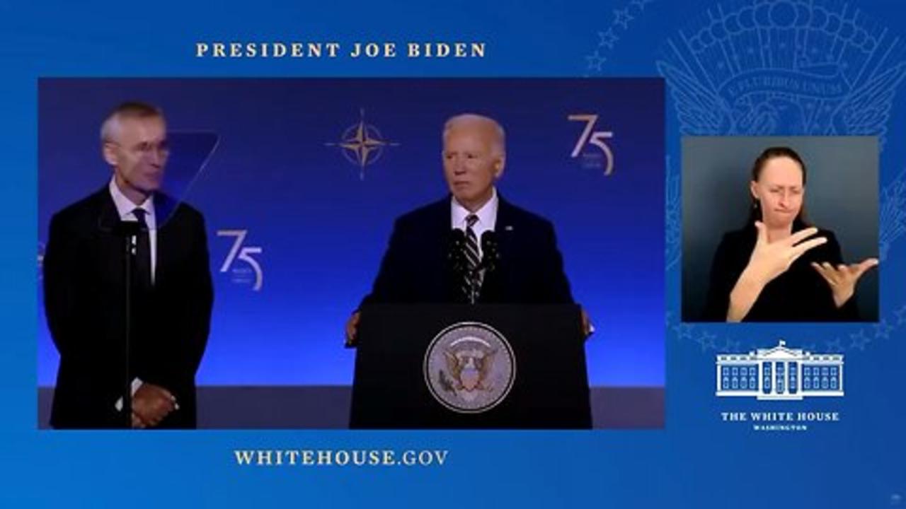 Biden insanely says to the Secretary of NATO, "I realized I was fu*king your wife,”