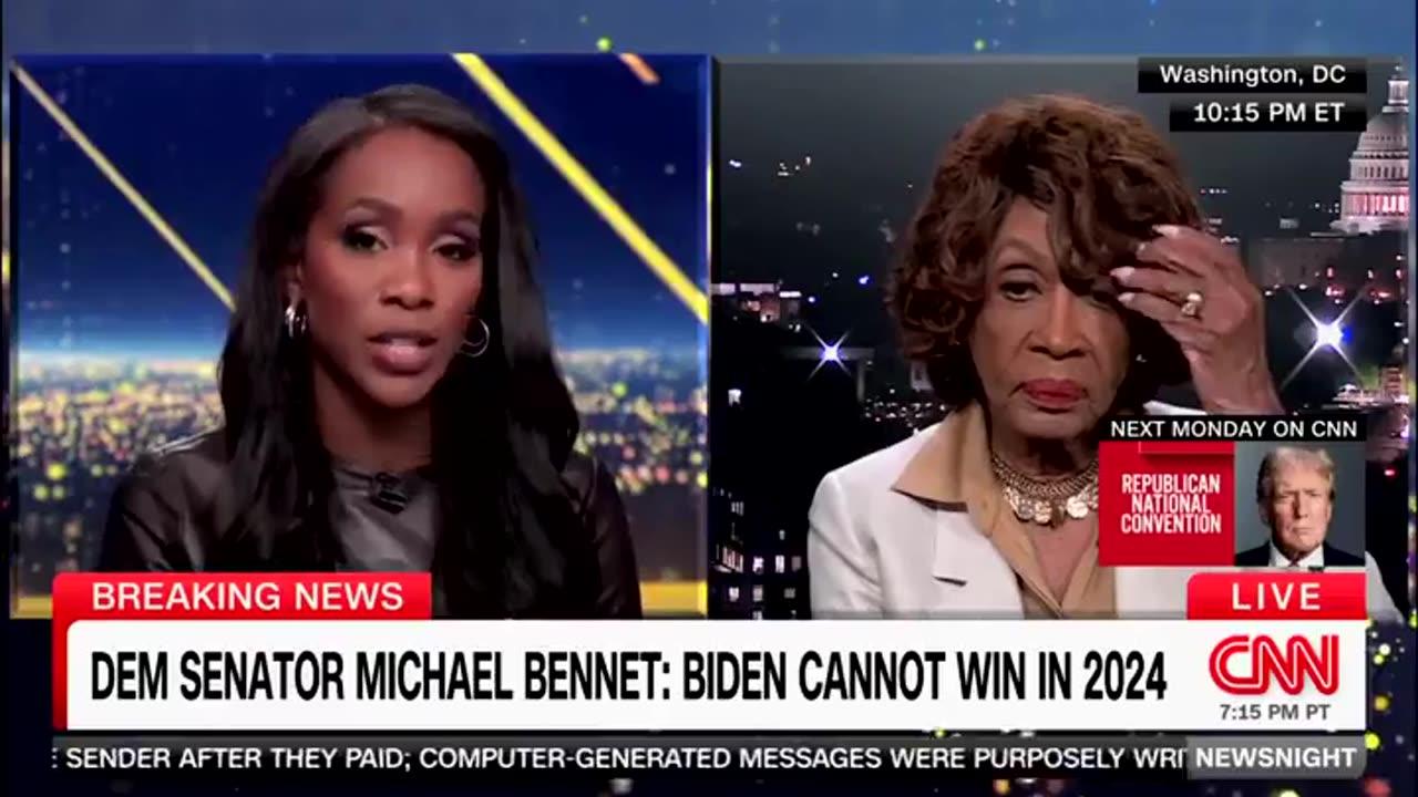 Maxine Waters asked about Biden.