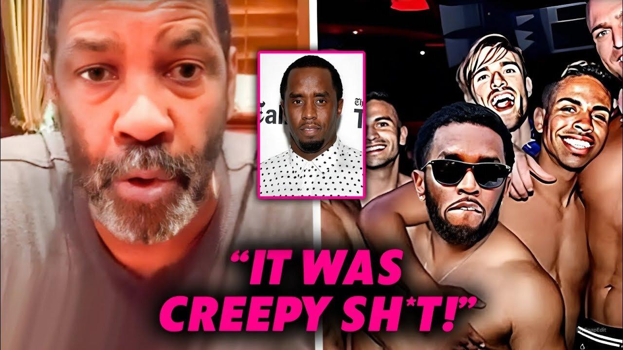 What Really Happened at Diddy’s Party? Denzel Washington Spills the Dark Truth!