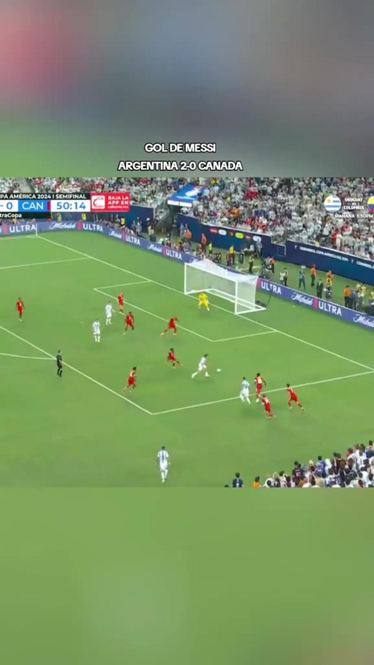 Lionel Messi scores goal, Argentina tops Canada to reach Copa America final