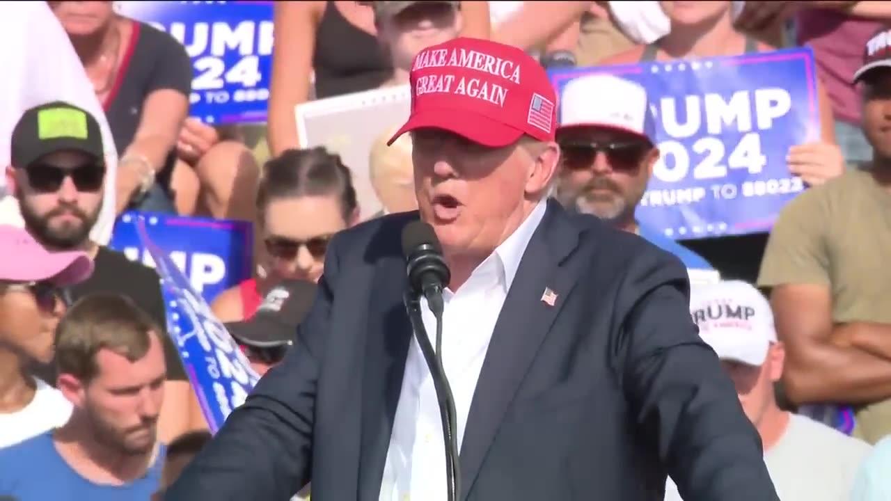 FULL SPEECH Trump holds first rally since debate and MOCKED Biden