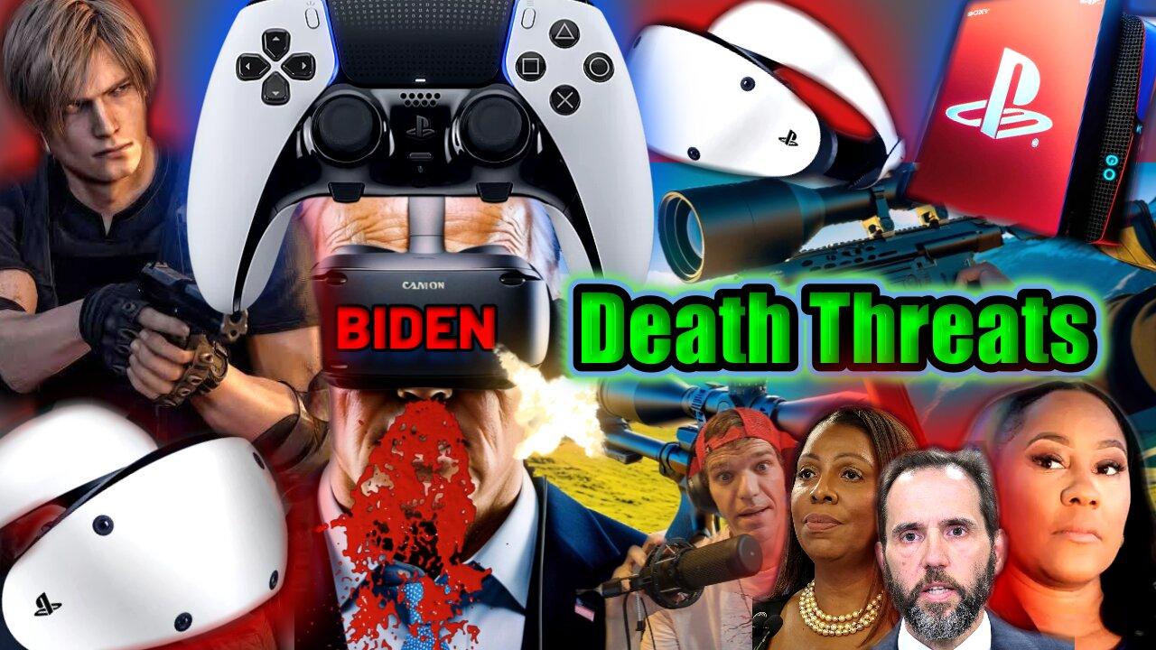I sent "Death Threats" to Joe Biden on my PlayStation 5 (PSVR2)