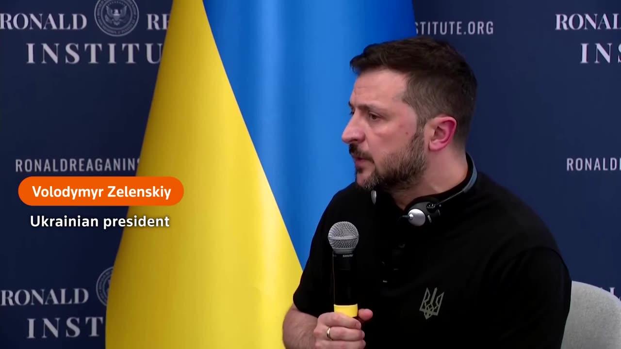 Volodymyr Zelenskiy says he can't predict Trump's actions if elected _ REUTERS.mp4