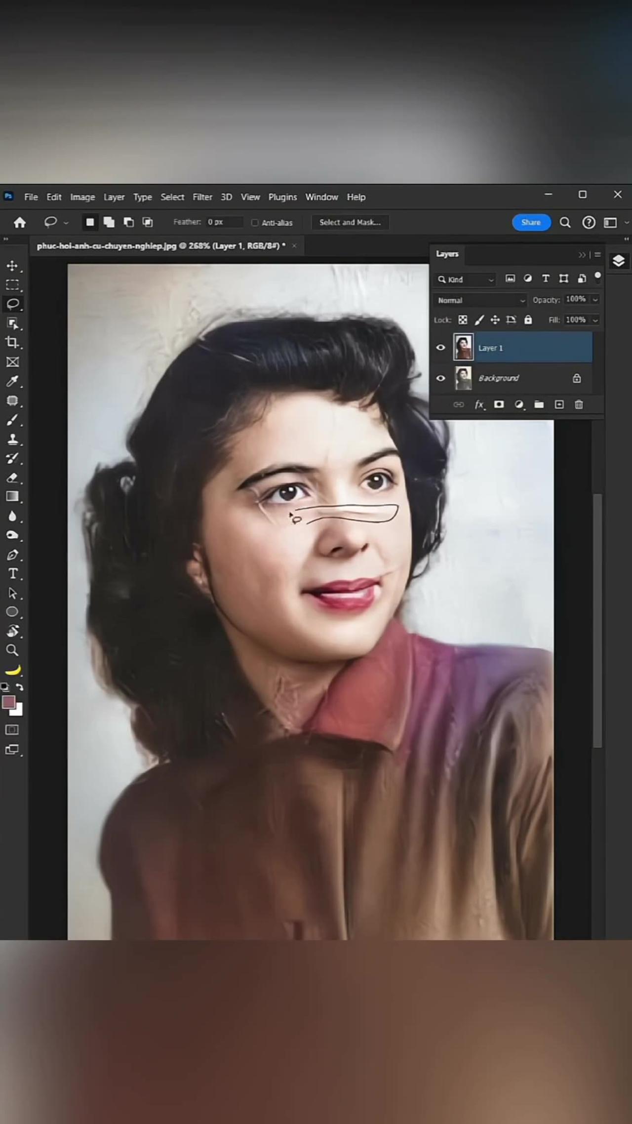 Adobe photoshop .. scratch remove tips ...