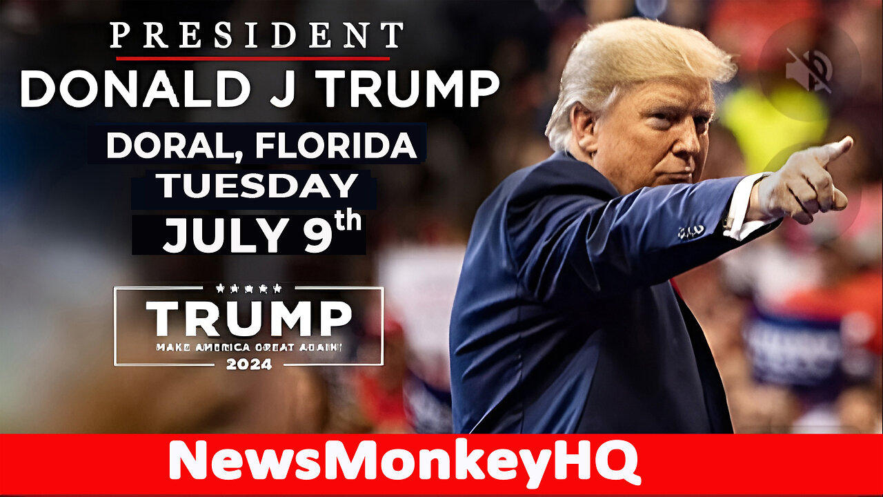 Trump Holds Rally In Doral, Florida on July 9th 2024!