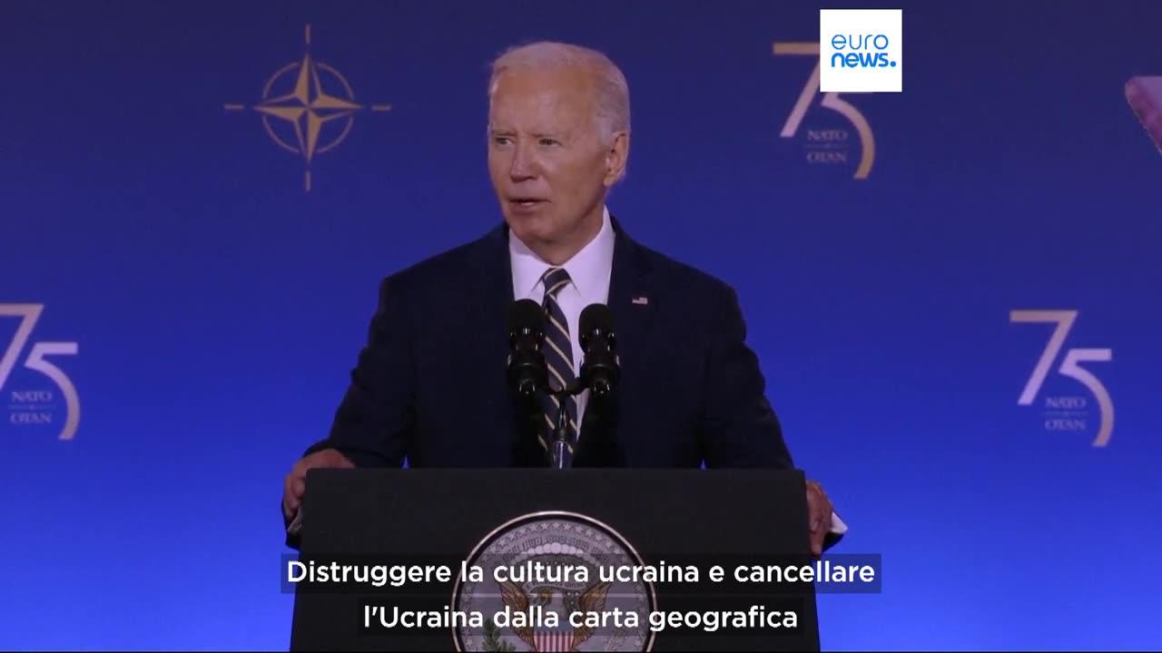 NOTIZIE DAL MONDO 75° SUMMIT della NATO in corso a Washington dal 9 al 11 luglio 2024 per Joseph Biden detto Joe la Russia non 