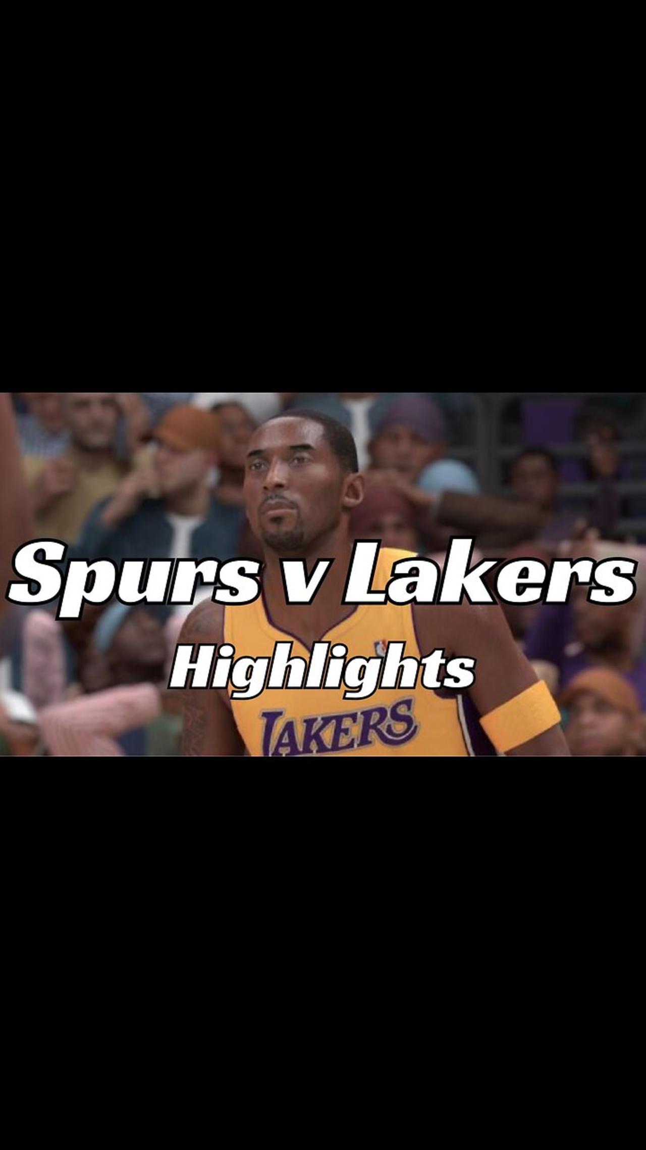 What would it be like to relive the Lakers & Spurs In NBA 2k24 the Kobe Era? (Highlights) (PS5 HDR)