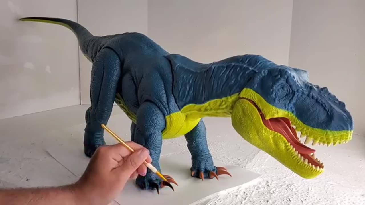 Custom Jurassic World INDOMINUS REX concept art | Malusaurus | HYBRID DINOSAURS TOYS | OB TOYS |