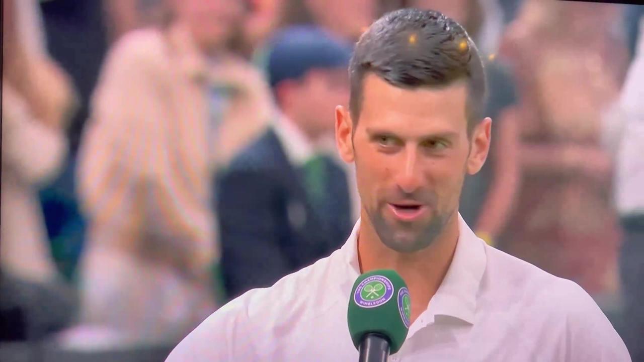 Novak Djokovic just set the PRO VAX TYRANNICAL Wimbledon crowd straight