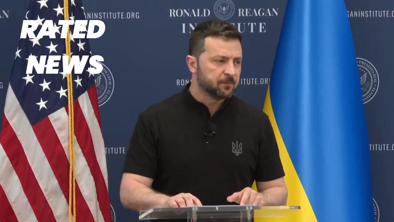 Zelensky Thanks US for Support in Address at Ronald Reagan Institute