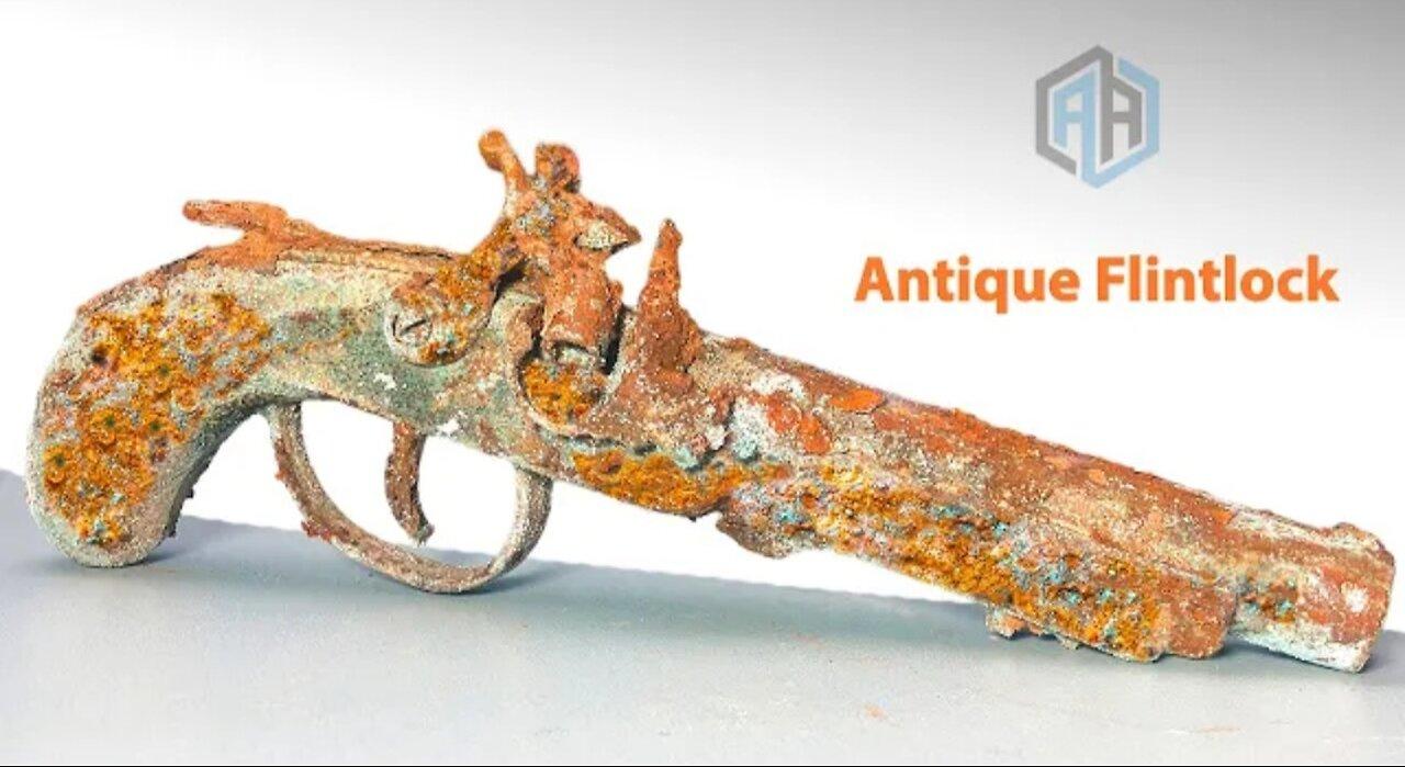 1923's Antique Rusty Lighter Gun Restoration Video