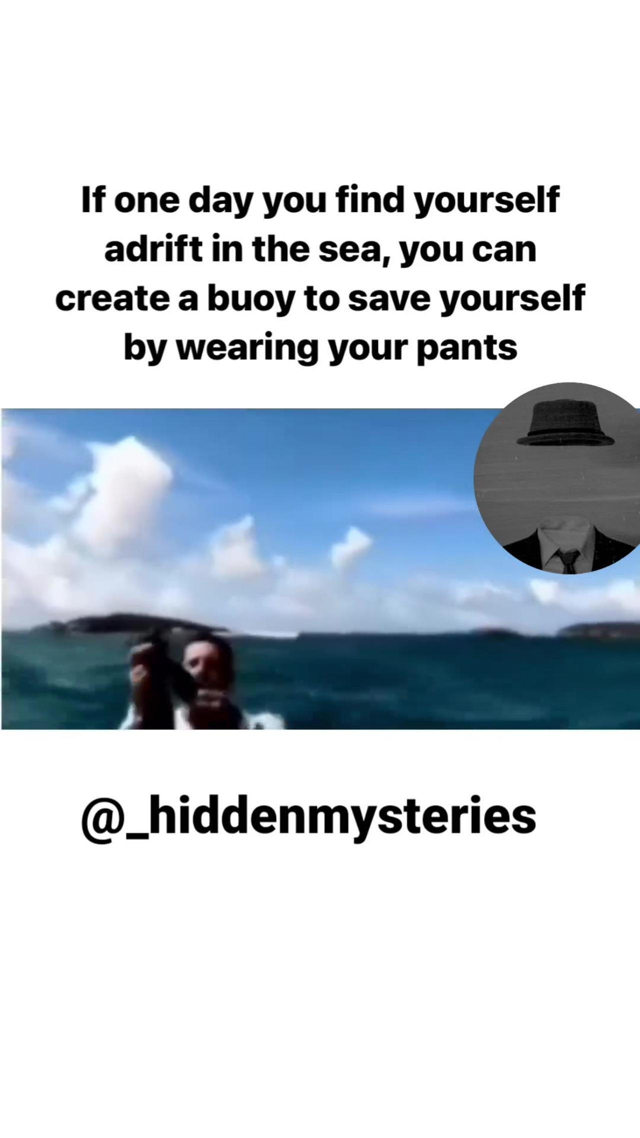 Survival Technique: How to Use Your Pants as a Life Jacket in Open Wate