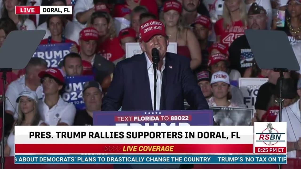 FULL SPEECH: President Trump Holds a Rally at Trump National in Doral, Florida - 7/9/24