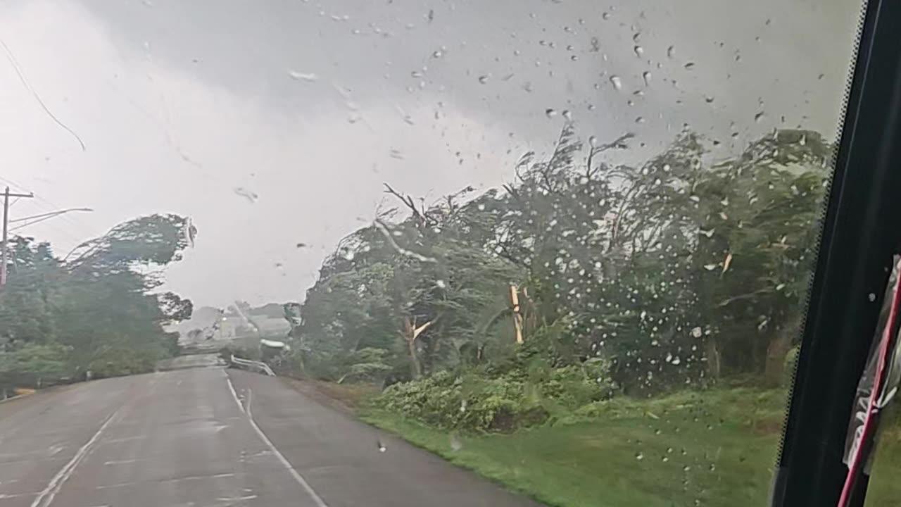 Driver Gets Caught In Tornado's Path