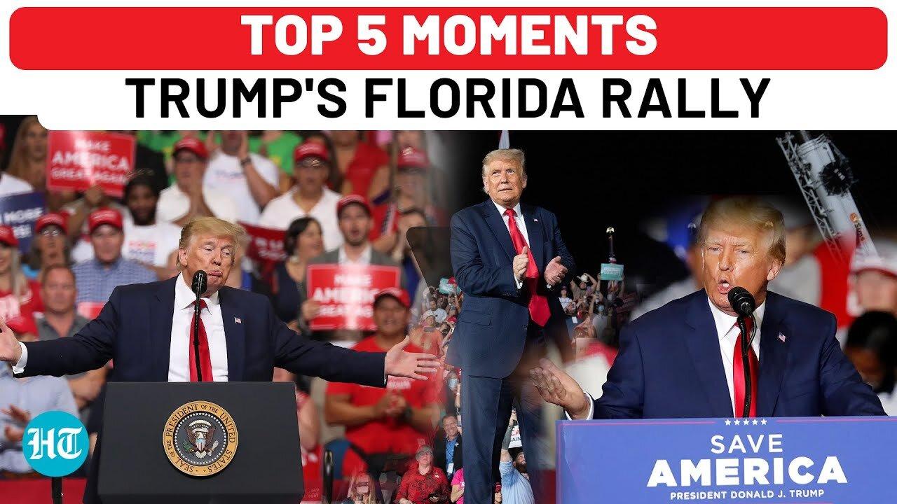 Top 5 Moments From Donald Trump's First Mega Rally Amid Biden's Troubles | Florida | US Election
