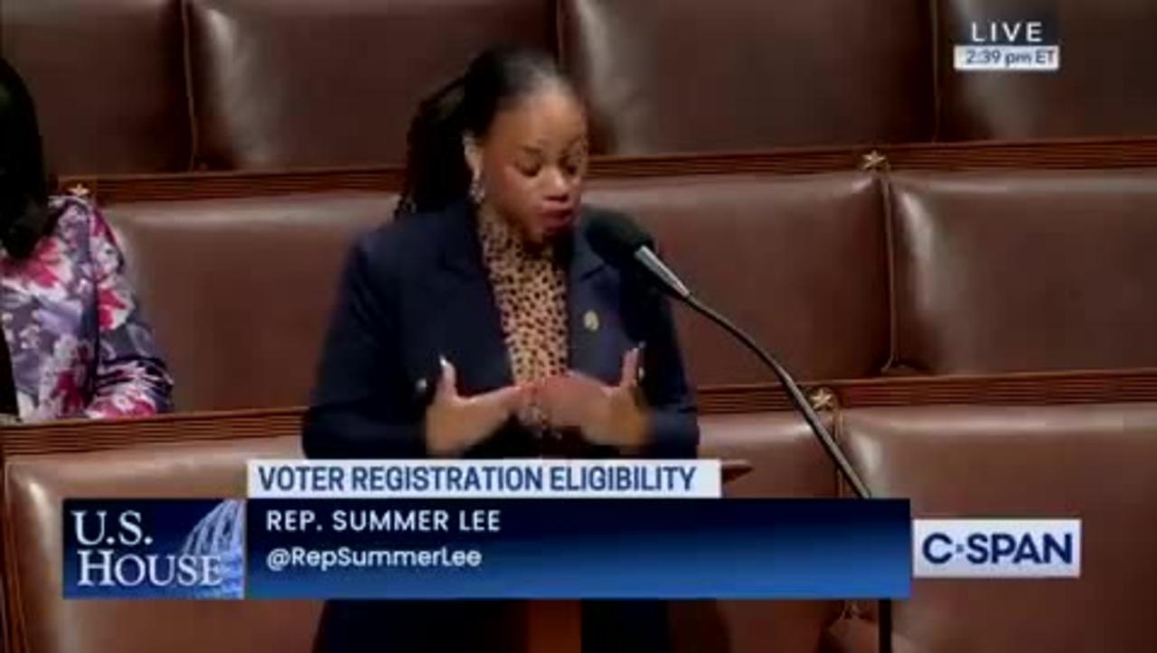 Moronic Democrat Rep.Summer Lee : Not Letting Illegals Vote is XENOPHOBIC