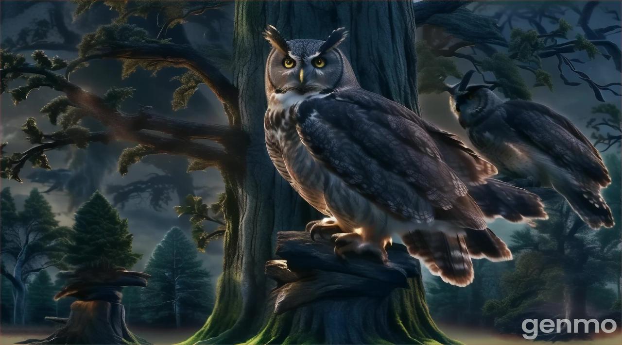 Owl Sound in the forest relaxing