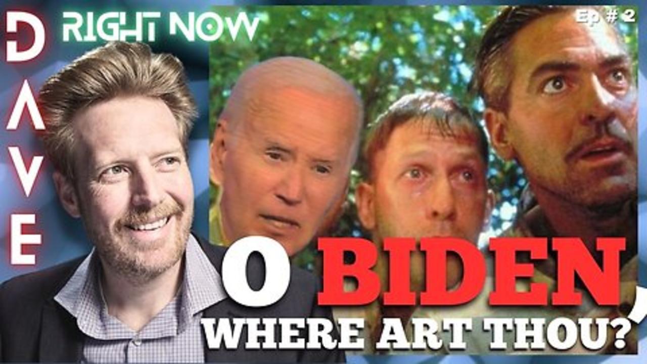O Biden where art thou? Hollywood turns on Biden | 11 July 2024 | Dave Right Now Ep 2