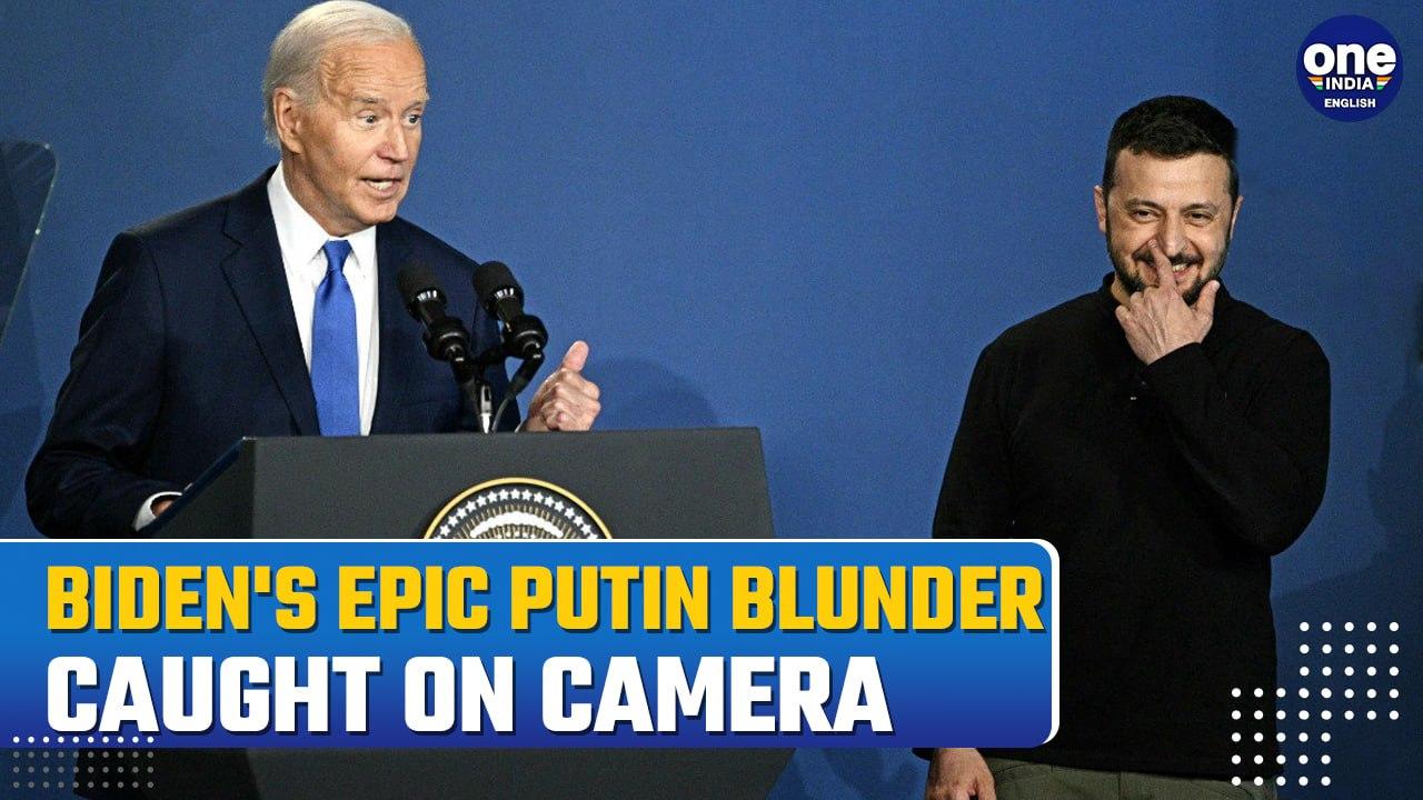 MAJOR BIDEN GAFFE! President Joe Biden Introduces Ukraine's Zelensky As 'President Putin' | Watch