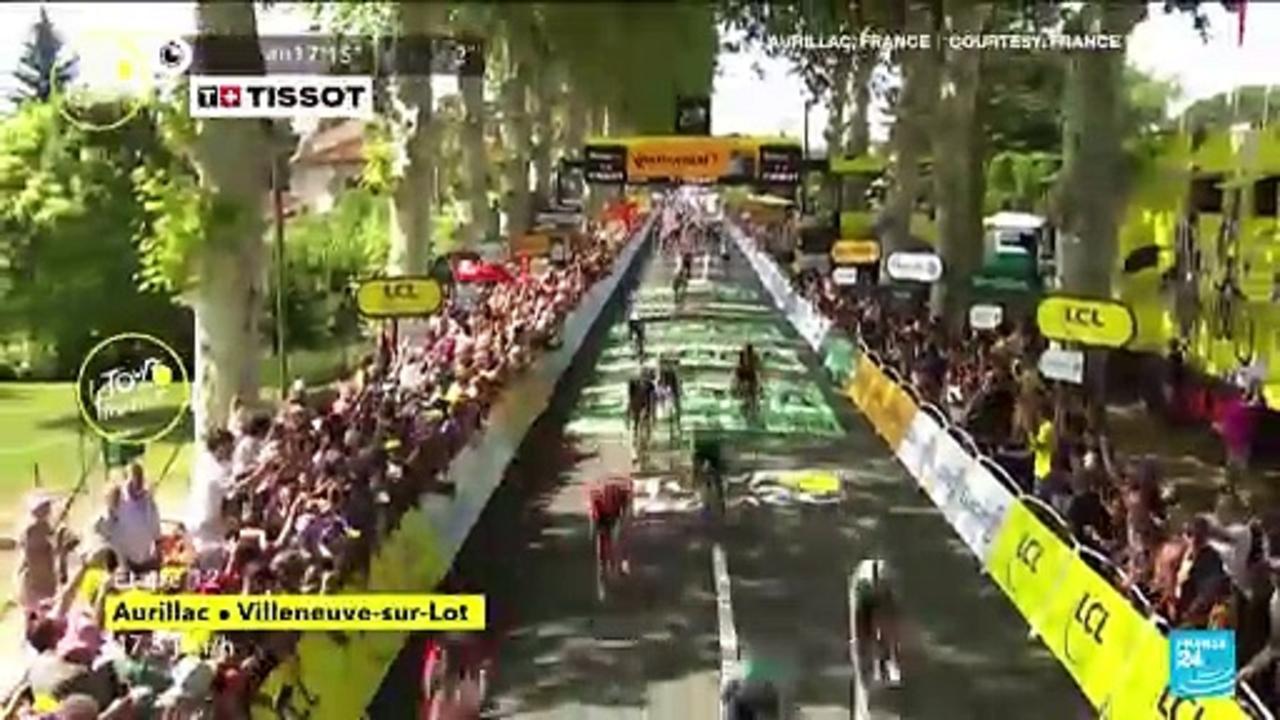 Eritrea's Girmay wins another Tour de France stage