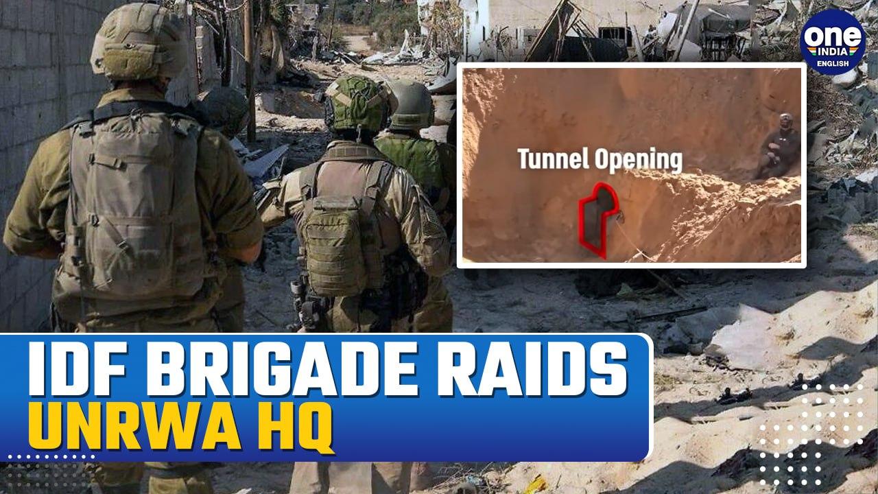 WATCH : Israel Uncovers Hamas Tunnel, Alongside Drone, Weapons Caches Below UN Agency HQ in Gaza