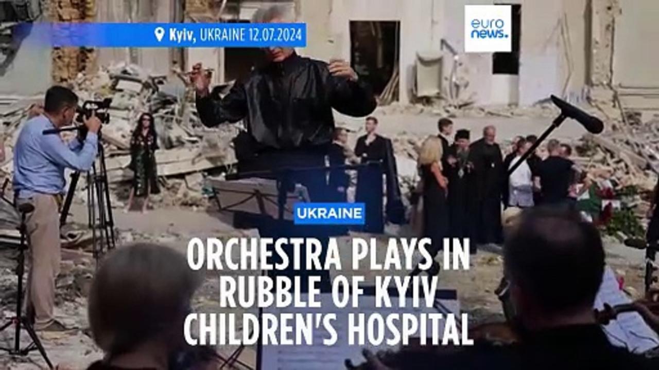 Kyiv holds memorial service for victims of Russian strike on children’s hospital