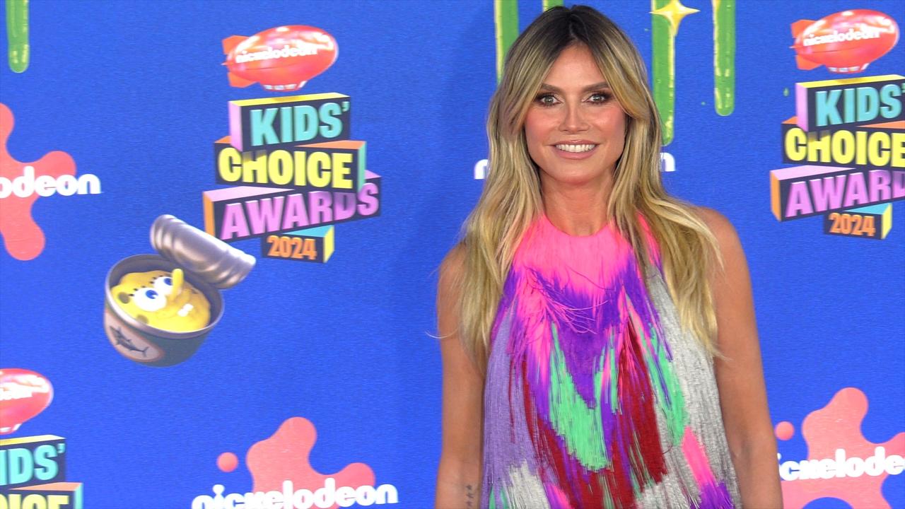 Heidi Klum 2024 Kids' Choice Awards Orange Carpet