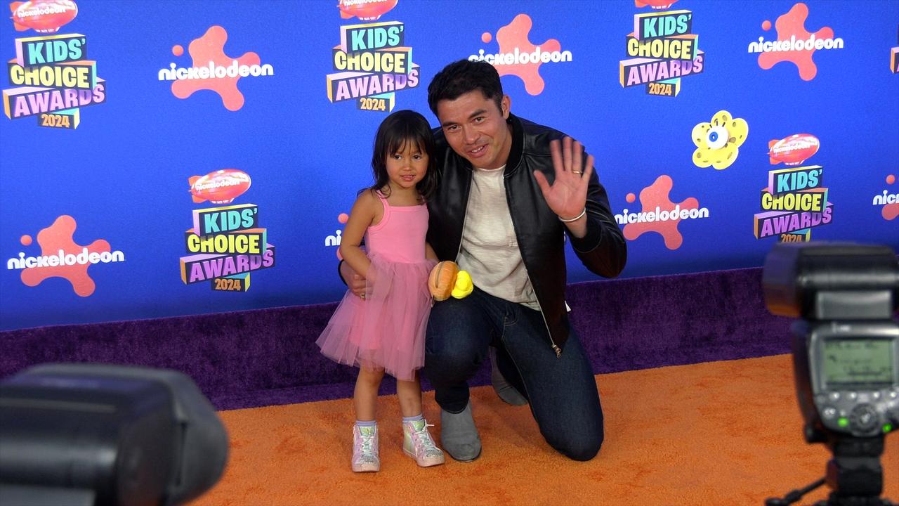 Henry Golding 2024 Kids' Choice Awards Orange Carpet