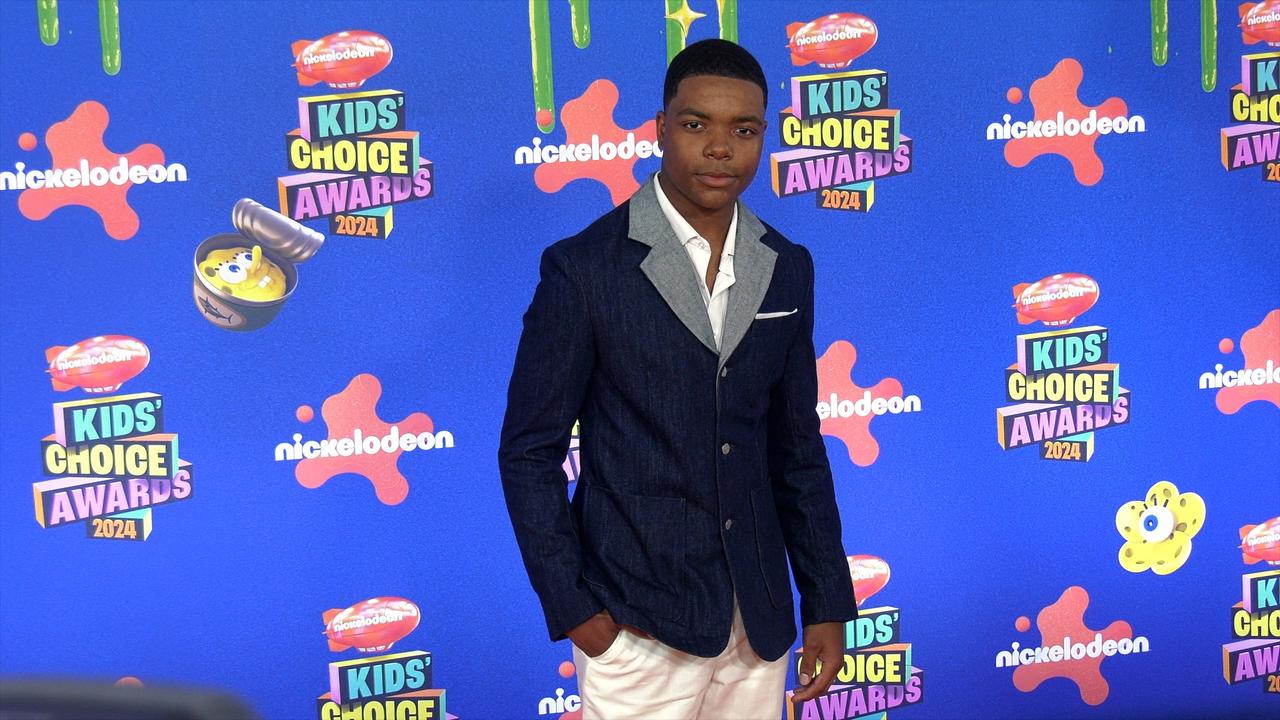 Elijah M. Cooper 2024 Kids' Choice Awards Orange Carpet