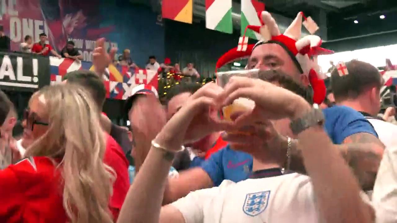 England fans in London gear up for Euros match