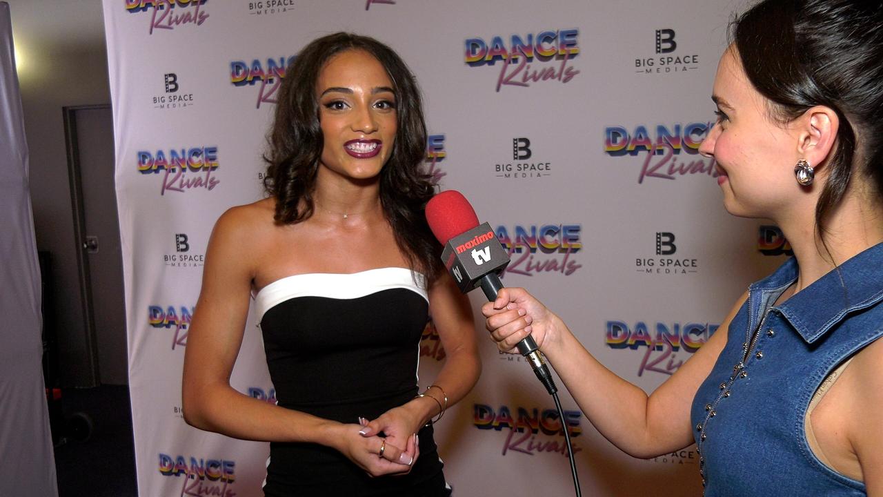 Kylee Mellick talks “Dance Rivals” at the movie's world premiere in Los Angeles