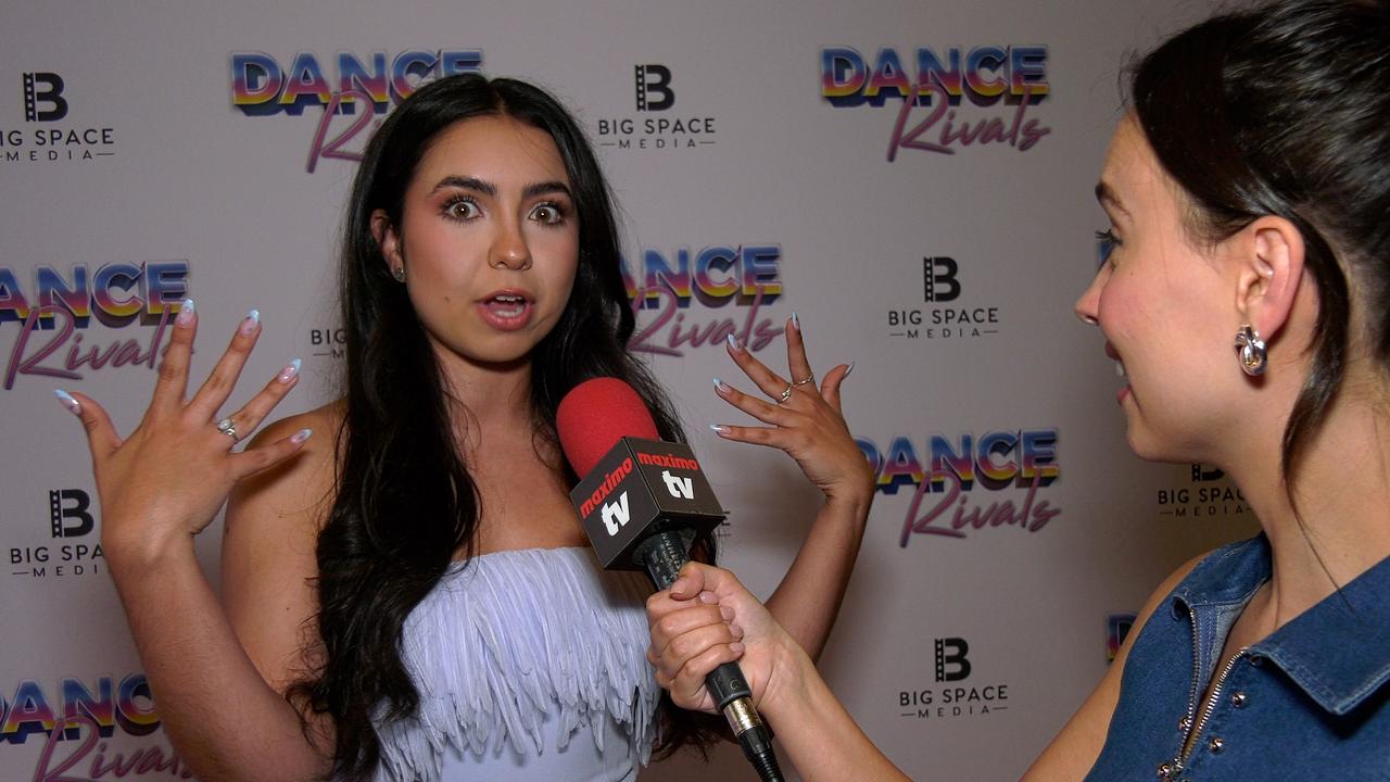 Laura Krystine talks “Dance Rivals” at the movie's world premiere in Los Angeles