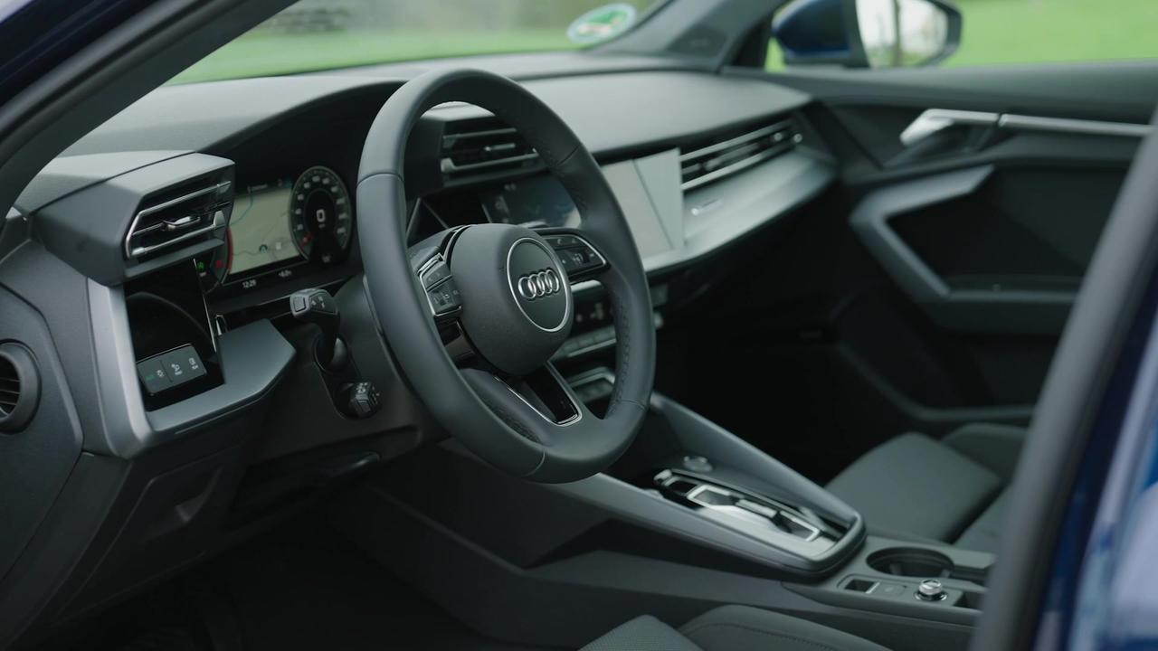 The new Audi A3 Sportback Interior Design in Blue