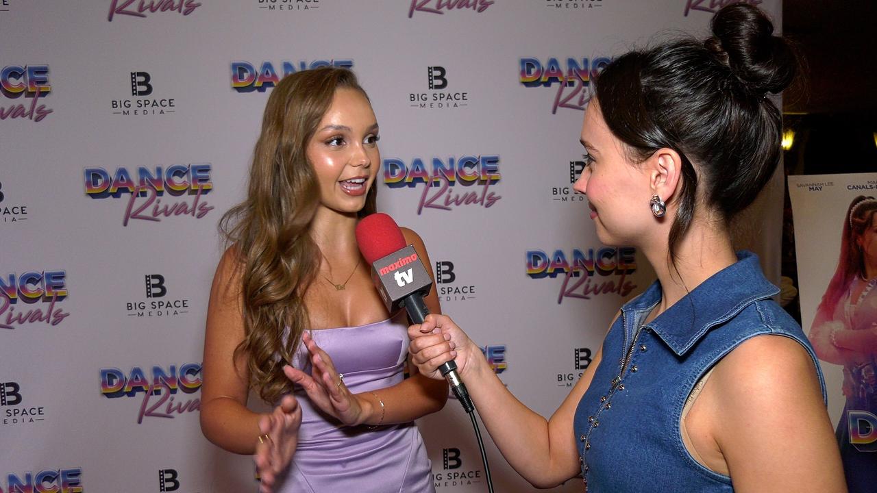 Savannah Lee May talks “Dance Rivals” at the movie's world premiere in Los Angeles