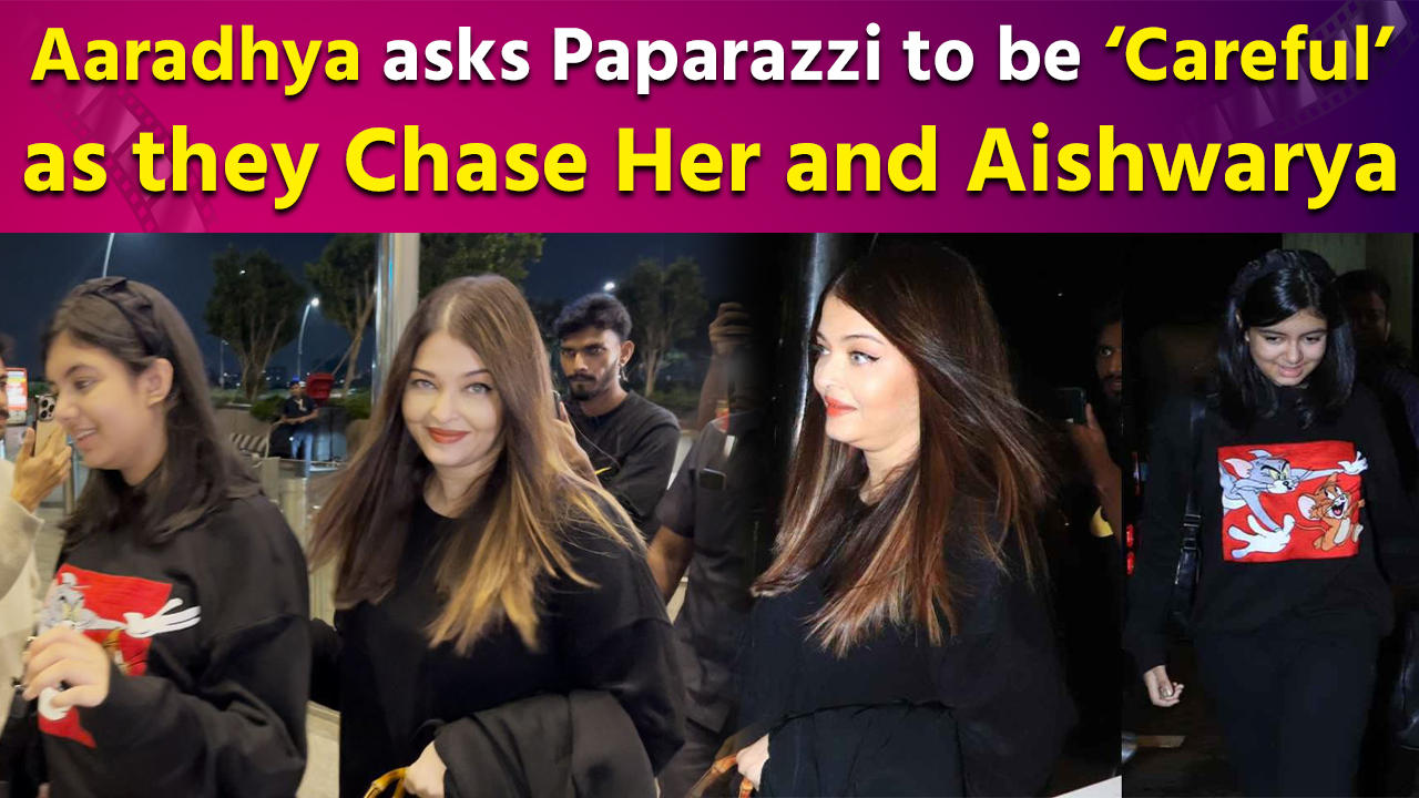 Aishwarya Rai Twins with daughter Aaradhya Bachchan in Comfy Black Outfits