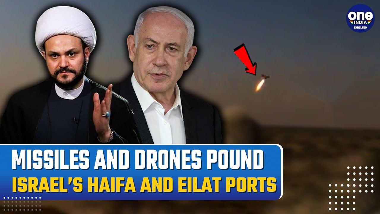 Iraqi Resistance Rock Israel’s Haifa and Eilat With Multiple Drones and Missiles | Video Out