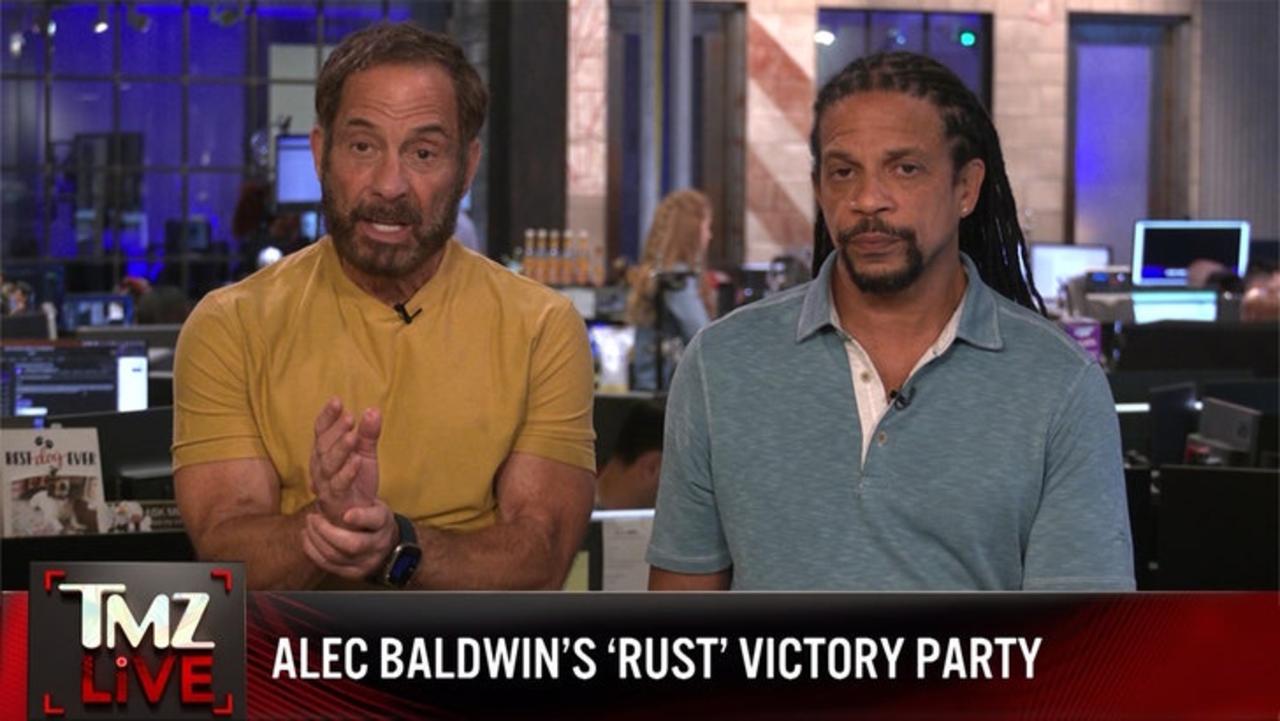 Alec Baldwin Celebrates 'Rust' Dismissal at Victory Party | TMZ Live
