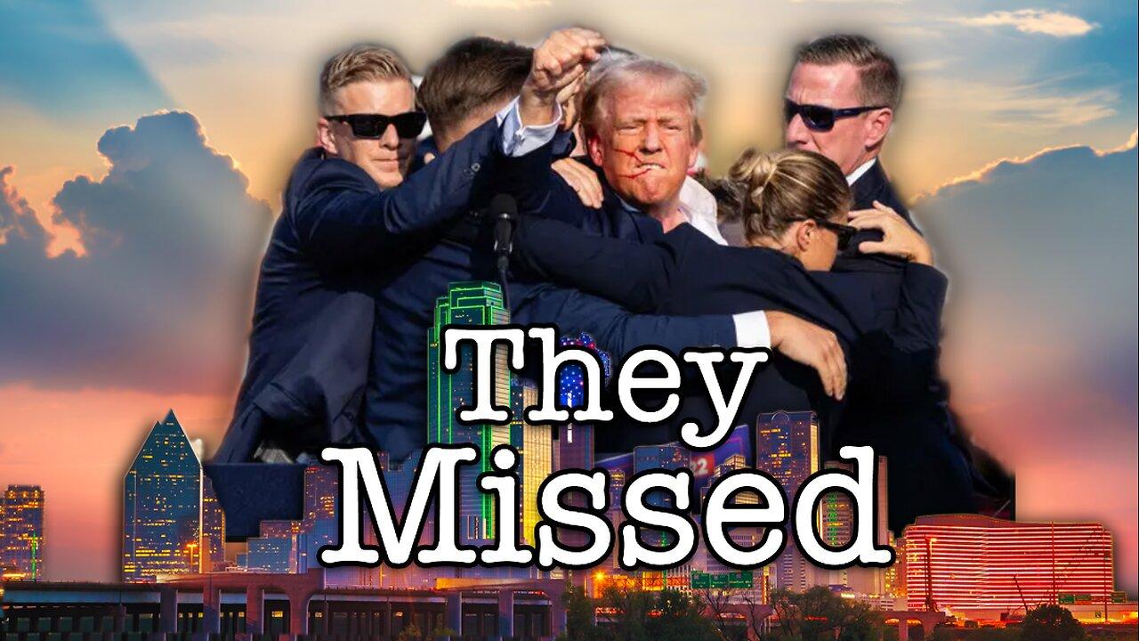 They missed! Trump assassination attempt.