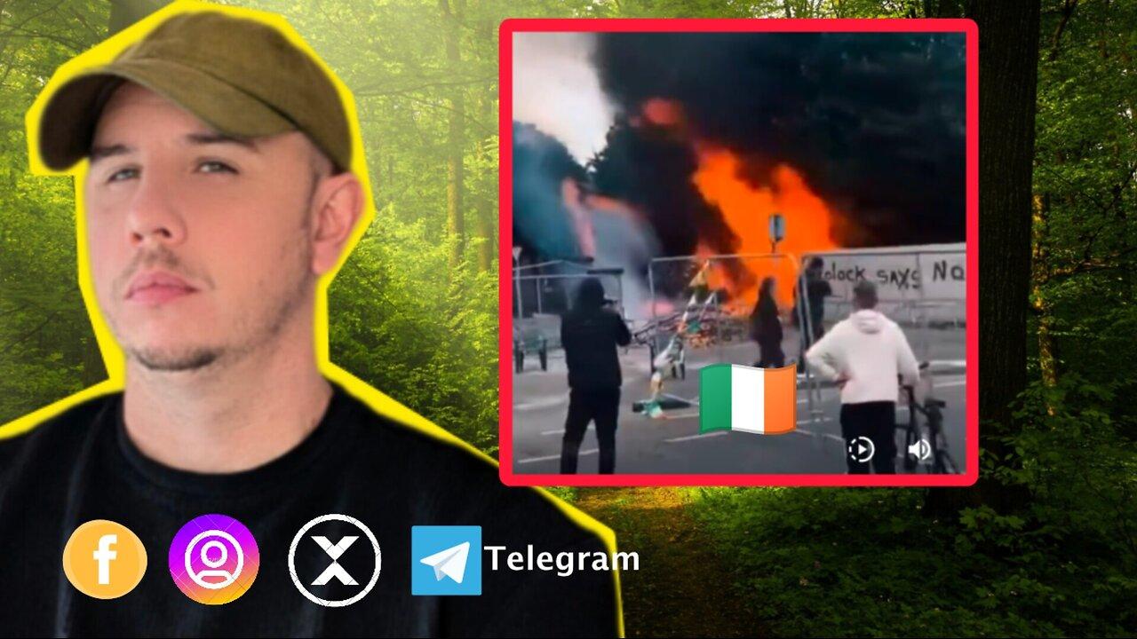 🇮🇪 Ireland erupts into violence and riots against the tyrannical government #coolock #ireland
