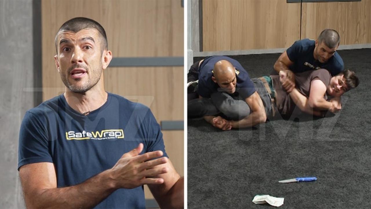 MMA's Rener Gracie Demonstrates Safer 'SafeWrap' Restraining Method on TMZ Staffer