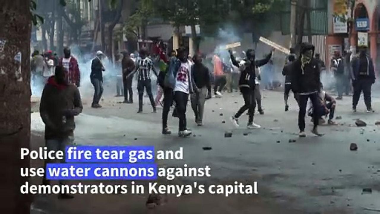 Kenyans protest in Nairobi, demand president's resignation