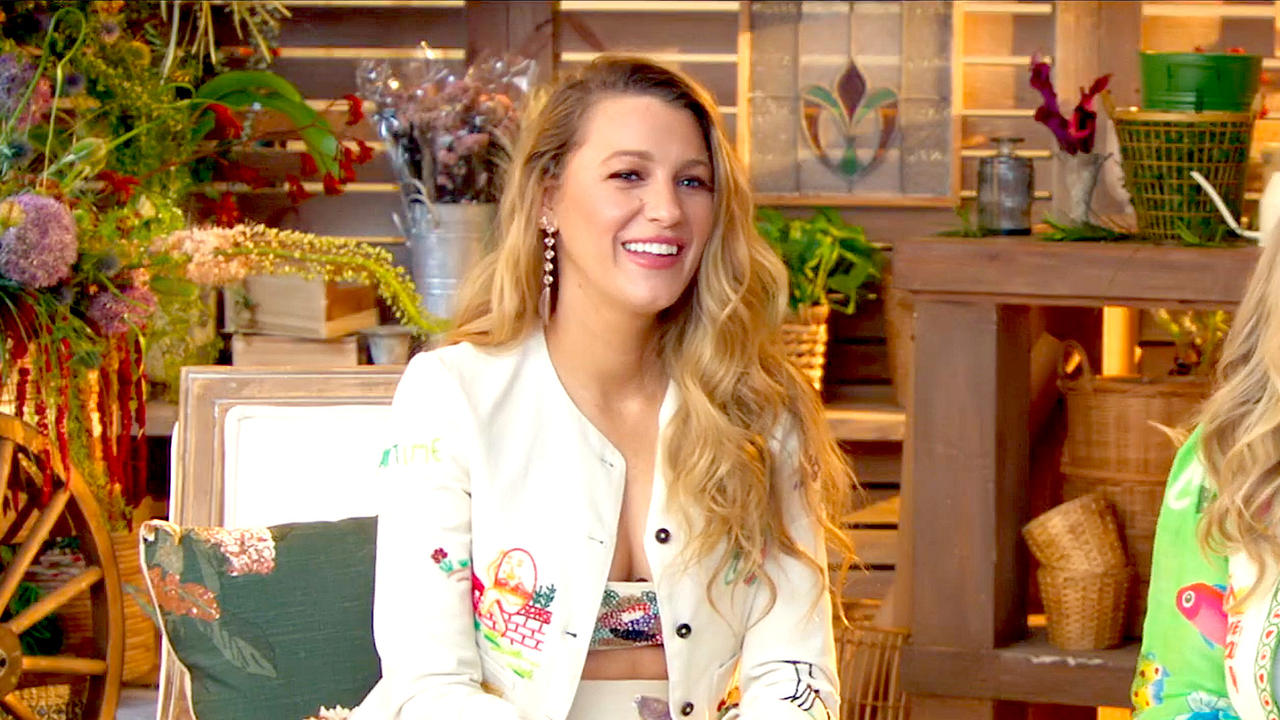 Blake Lively Sits Down for Afternoon Tea to Promote It Ends with Us