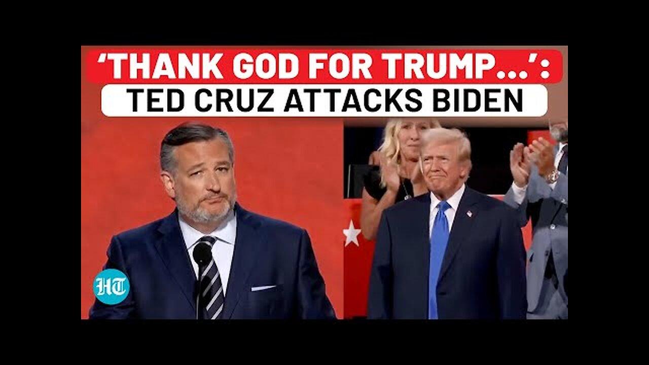 Ted Cruz Backs Trump In Emphatic Speech, Slams Biden's Immigration Policy At GoP National Convention